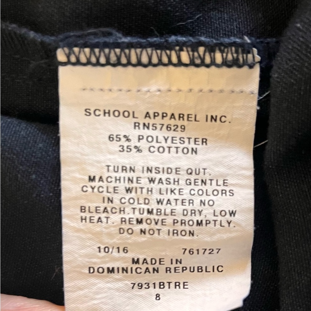 Land's End School Uniform Skort in Navy size 8 - Picture 5 of 8